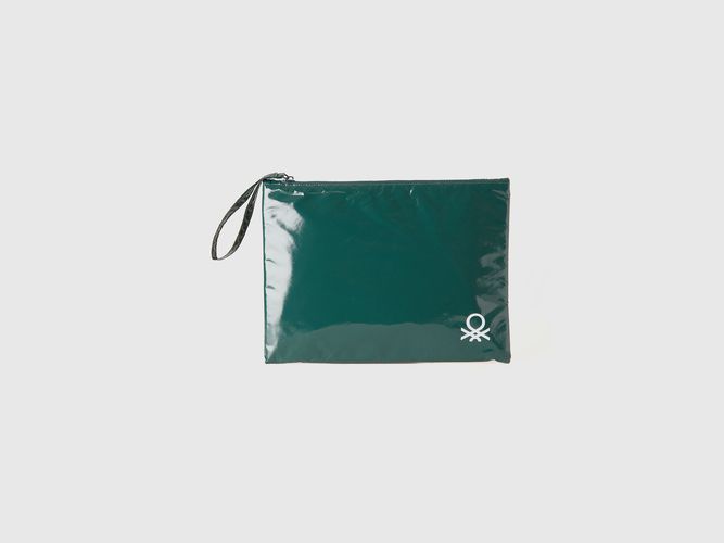 Benetton, Grande Pochette À Logo, taille OS, Vert Foncé - United Colors of Benetton - Modalova