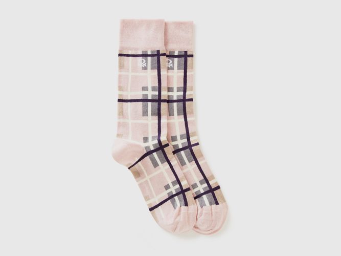 Benetton, Chaussettes Longues Roses Tartan, taille 36-41, Rose - United Colors of Benetton - Modalova