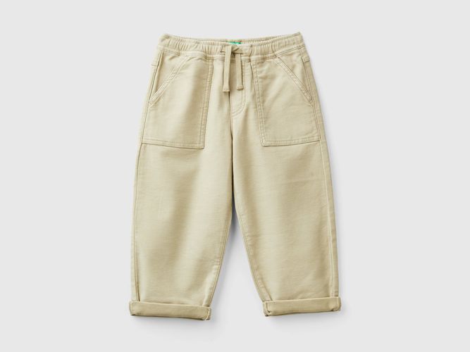 Benetton, Joggers In Misto Cotone Con Coulisse, taglia 90, , Bambini - United Colors of Benetton - Modalova