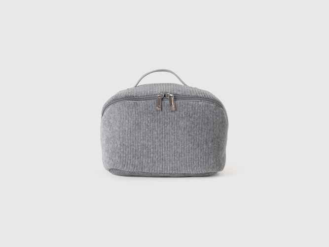 Benetton, Trousse De Toilette En Mélange De Coton, taille OS, Gris - United Colors of Benetton - Modalova