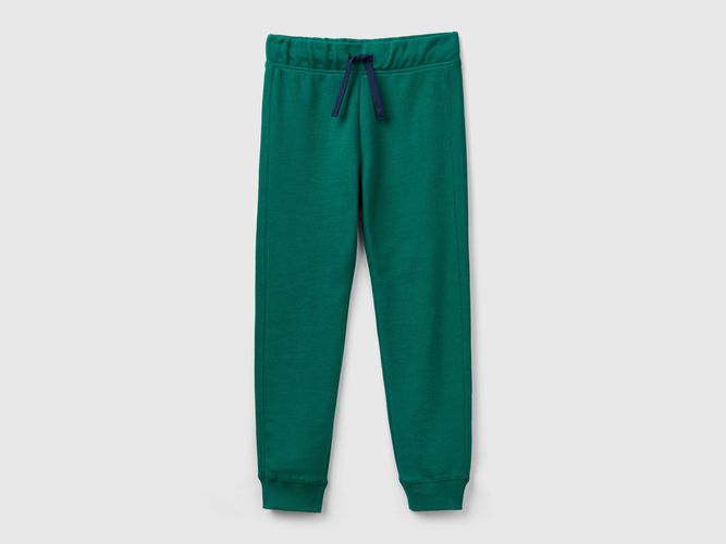 Benetton, Pantalon En Molleton De 100 % Coton, taille 2XL, Vert Foncé, Enfants - United Colors of Benetton - Modalova