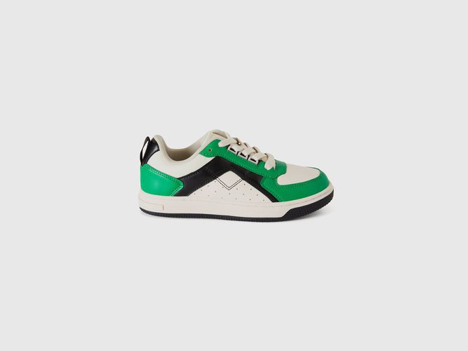 Benetton, Sneakers Basses En Tissu Enduit, taille 32, Vert, Enfants - United Colors of Benetton - Modalova