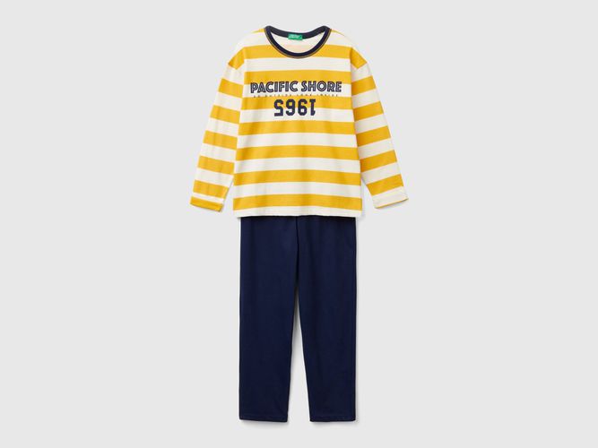 Benetton, Pigiama Con Maglia A Righe, taglia XL, Giallo, Bambini - United Colors of Benetton - Modalova