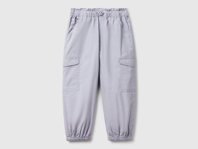 Benetton, Pantalon Cargo En Coton Stretch, taille 12-18, Bleu Pervenche, Enfants - United Colors of Benetton - Modalova