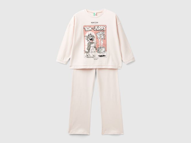 Benetton, Pyjama Tom & Jerry, taille 18-24, Rose Pâle, Enfants - United Colors of Benetton - Modalova