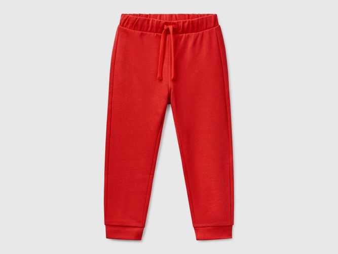 Benetton, Pantalon En Coton À Logo, taille 12-18, Rouge, Enfants - United Colors of Benetton - Modalova