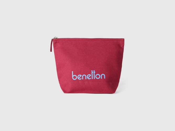 Benetton, Clutch In Pure Cotton, taille OS, Bordeaux - United Colors of Benetton - Modalova