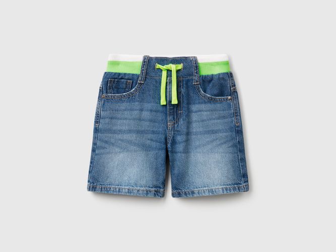 Benetton, Pantalon Court Droit En Jean, taille 12-18, Bleu, Enfants - United Colors of Benetton - Modalova