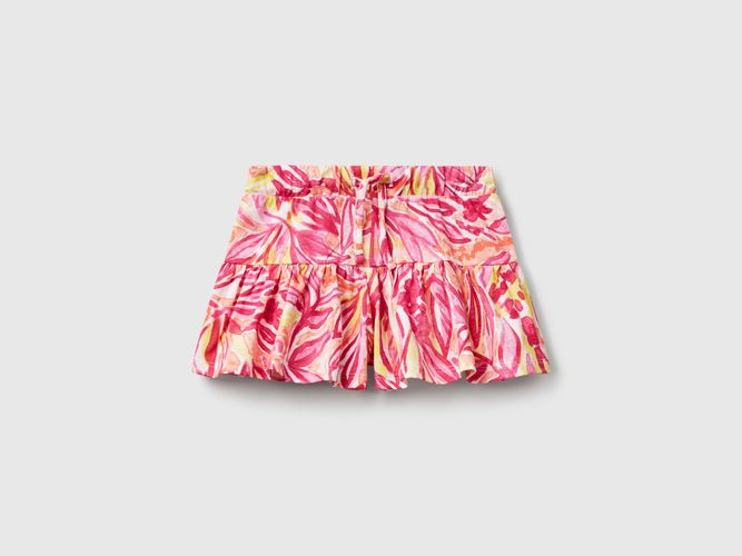 Benetton, Short Rose À Imprimé Tropical, taille 12-18, Rose, Enfants - United Colors of Benetton - Modalova