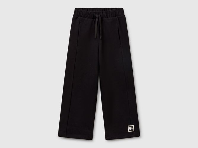 Benetton, Pantalon Polaire Coupe Large, taille L, Noir, Enfants - United Colors of Benetton - Modalova