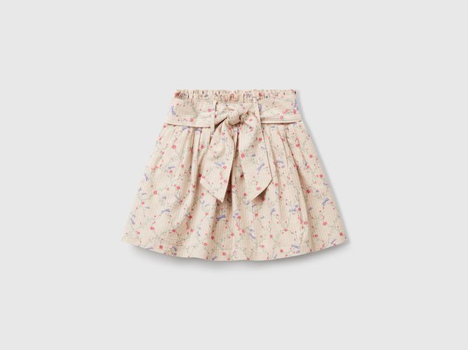 Benetton, Jupe Fleurie Avec Ceinture, taille 12-18, , Enfants - United Colors of Benetton - Modalova