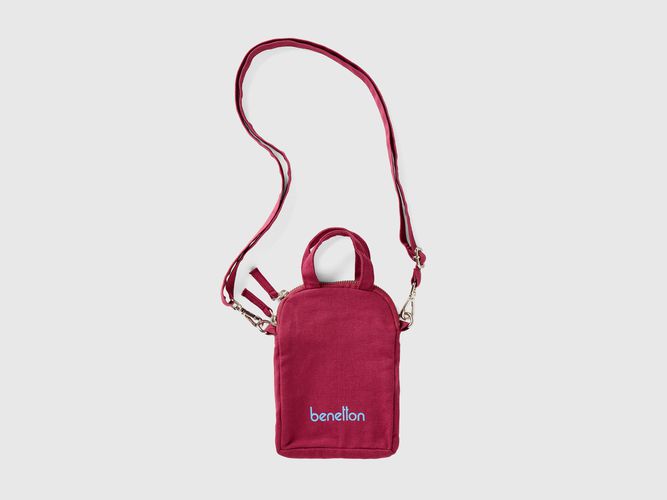 Benetton, Cell Phone Holder In Pure Cotton, taille OS, Bordeaux - United Colors of Benetton - Modalova