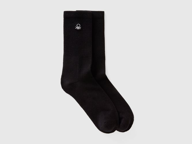 Benetton, Chaussettes De Sport En Coton Mélangé, taille 42-46, Noir - United Colors of Benetton - Modalova