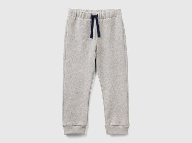 Benetton, Pantaloni In Felpa Con Taschino, taglia 104, Grigio Chiaro, Bambini - United Colors of Benetton - Modalova