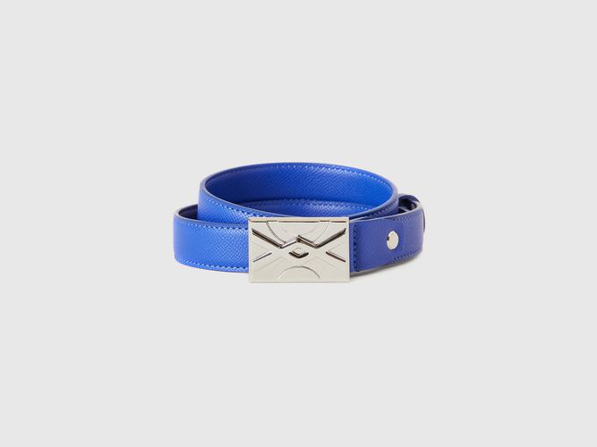 Benetton, Ceinture Fine Bleue, taille L, Turquoise - United Colors of Benetton - Modalova