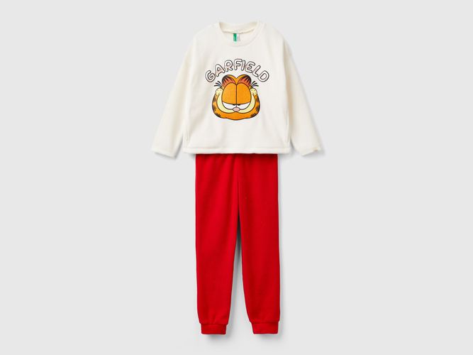 Benetton, Pyjama En Polaire Garfield 2024 By Paws, Inc., taille 18-24, Crème, Enfants - United Colors of Benetton - Modalova