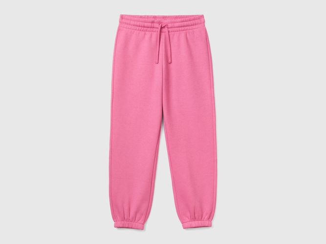 Benetton, Pantalon De Jogging En Molleton Avec Cordon De Serrage, taille 2XL, Rose, Enfants - United Colors of Benetton - Modalova