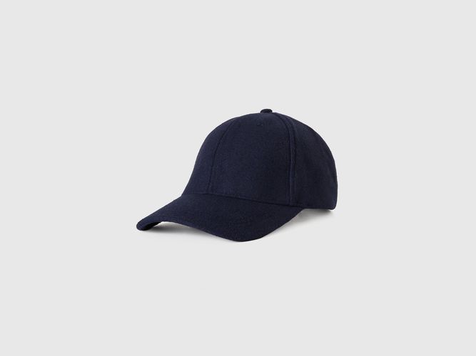 Benetton, Casquette À Visière En Drap, taille OS, Bleu Foncé - United Colors of Benetton - Modalova