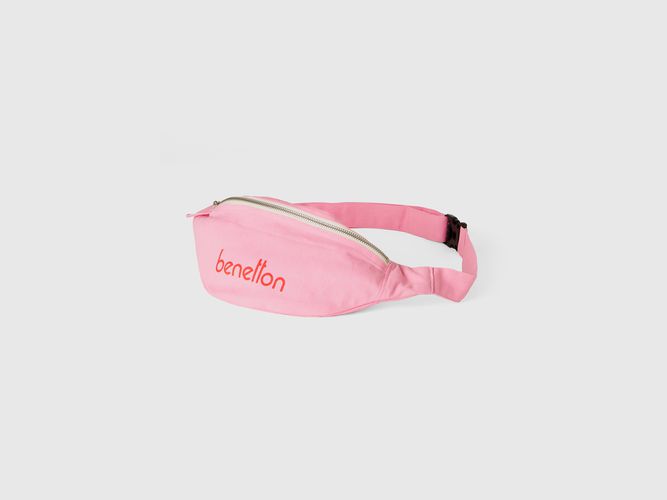 Benetton, Sac Banane Rose En Pur Coton, taille OS, Rose - United Colors of Benetton - Modalova