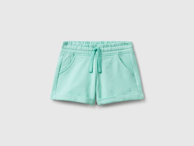 Benetton, Short En Molleton 100% Coton, taille 2XL, Bleu Vert, Enfants - United Colors of Benetton - Modalova