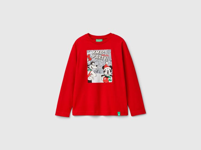 Benetton, T-shirt Mickey & Friends Noël, taille 2XL, Rouge, Enfants - United Colors of Benetton - Modalova