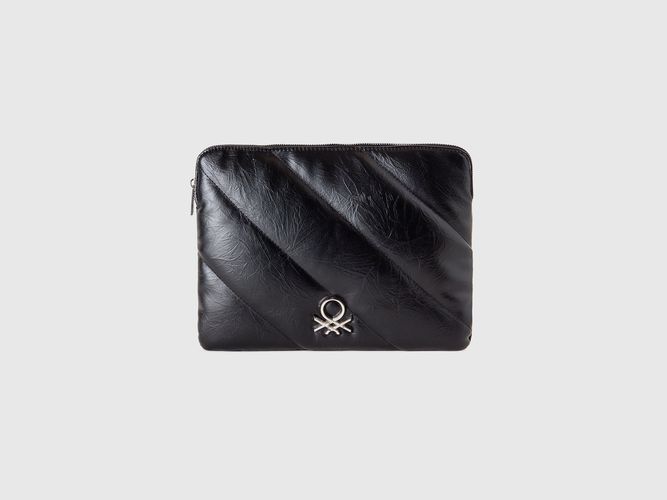 Benetton, Pochette Pour Tablette En Tissu Enduit, taille OS, Noir - United Colors of Benetton - Modalova