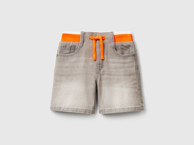 Benetton, Pantalon Court Droit En Jean, taille 12-18, Gris Clair, Enfants - United Colors of Benetton - Modalova