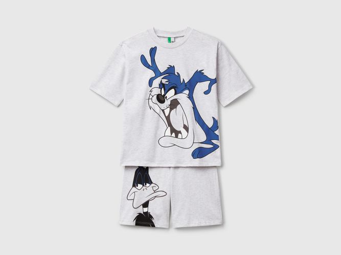 Benetton, Pyjama Court looney Tunes, taille 18-24, Gris Clair, Enfants - United Colors of Benetton - Modalova