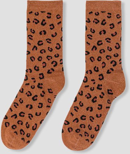 Chaussettes léopard Imprimé camel Unique - Promod - Modalova