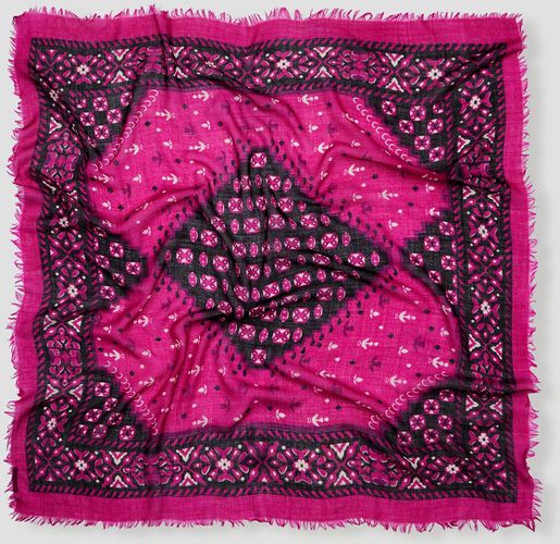 Foulard coloré en laine fuchsia Unique - Promod - Modalova