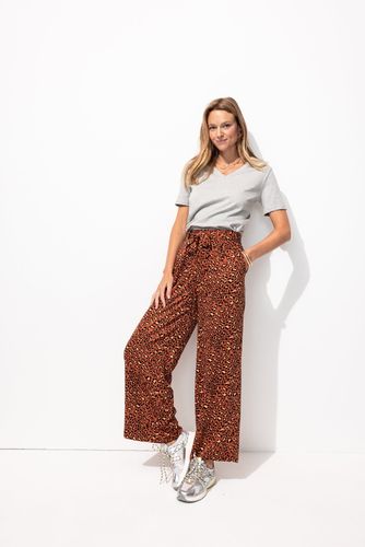 Pantalon large léopard Imprimé terre de sienne 34 - Promod - Modalova