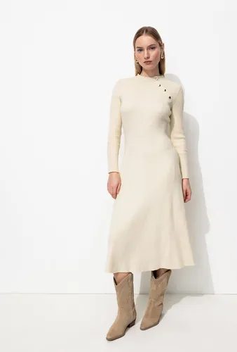 Robe longue côtelée Ecru XXL - Promod - Modalova
