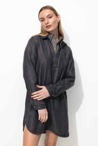 Robe tunique manches longues Jean noir 34 - Promod - Modalova
