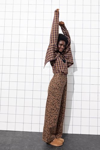 Pantalon cargo léopard Imprimé multicolore 48 - Promod - Modalova