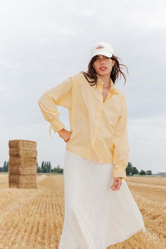 Chemise rayée oversize Rayé jaune XS - Promod - Modalova