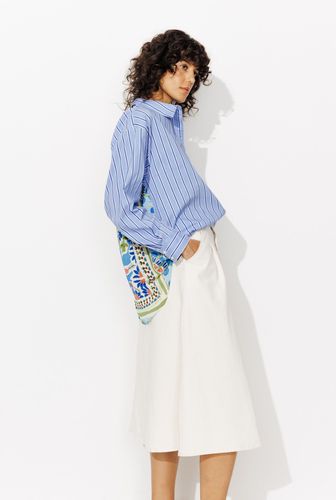 Chemise rayée oversize Rayé bleu - Promod - Modalova