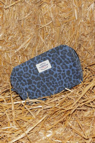 Trousse en jean léopard Bleu - Promod - Modalova