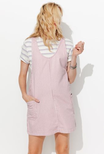 Robe-salopette rayée Rayé lilas 44 - Promod - Modalova