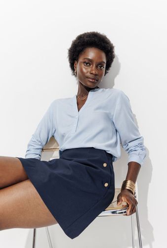 Promod Blouse unie Femme Bleu - Promod - Modalova