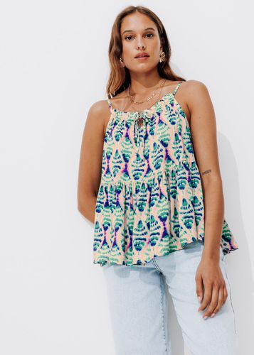 Top motif ikat écoconçu Imprimé écru 40 - Promod - Modalova