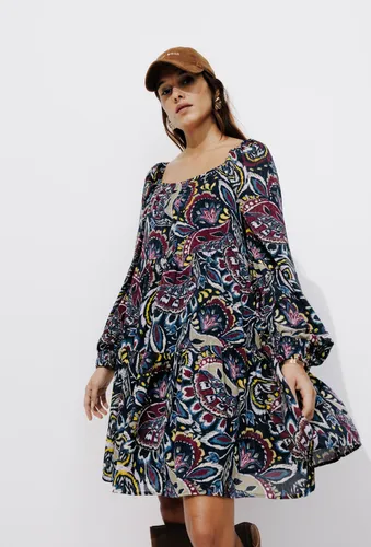 Robe manches longues imprimée Imprimé multicolore - Promod - Modalova