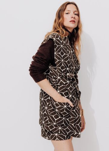 Veste sans manches ikat Imprimé marron XS - Promod - Modalova