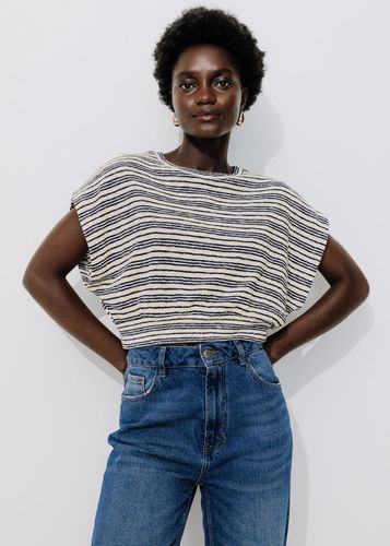 Crop top rayé Rayé bleu M - Promod - Modalova