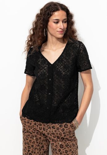 Chemise effet dentelle Noir 34 - Promod - Modalova