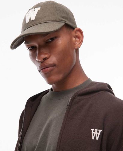 Casquette Ã  logo Ã©cusson en feutre - Vert sauge Vert No Size unisex - Double A By Wood Wood - Modalova