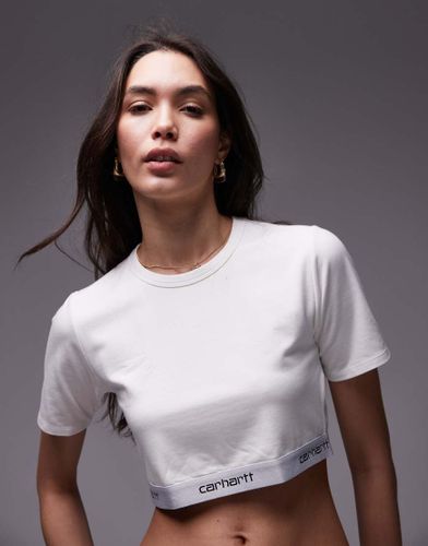 Crop top Ã  inscription - Blanc Blanc L female - Carhartt Wip - Modalova