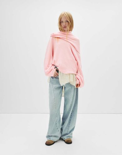 Pull & Bear - Sweat en maille douce - Rose rose M female - Pull&bear - Modalova