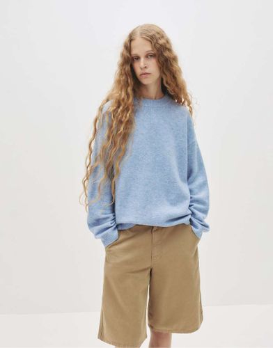 Pull & Bear - Pull en maille douce - Bleu Bleu XS female - Pull&bear - Modalova