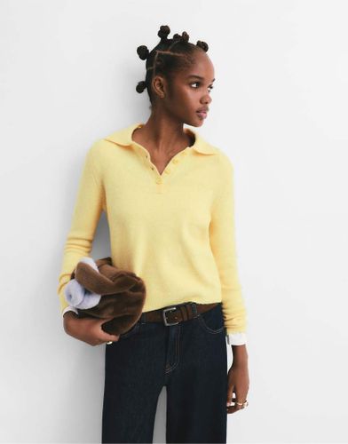 Pull & Bear - Pull en maille douce - Jaune Jaune M female - Pull&bear - Modalova