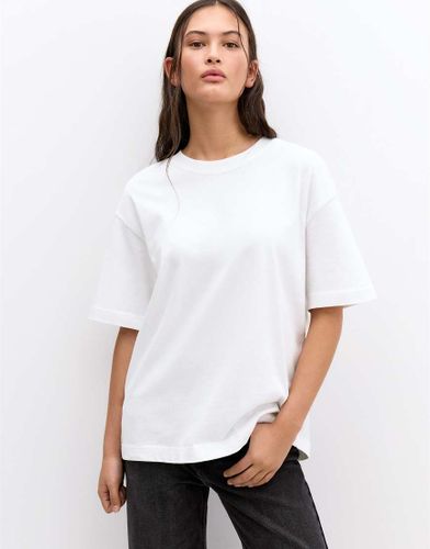 Pull & Bear - T-shirt oversize - Blanc Blanc L female - Pull&bear - Modalova